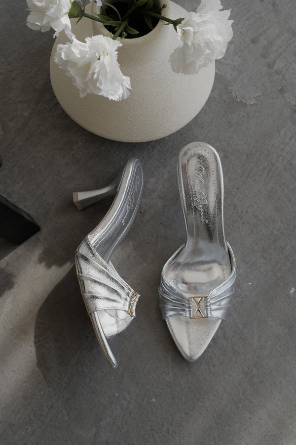 Drape Model Topuklu Terlik