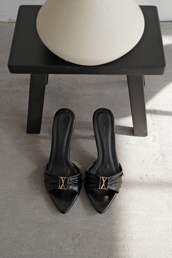 Drape Model Topuklu Terlik