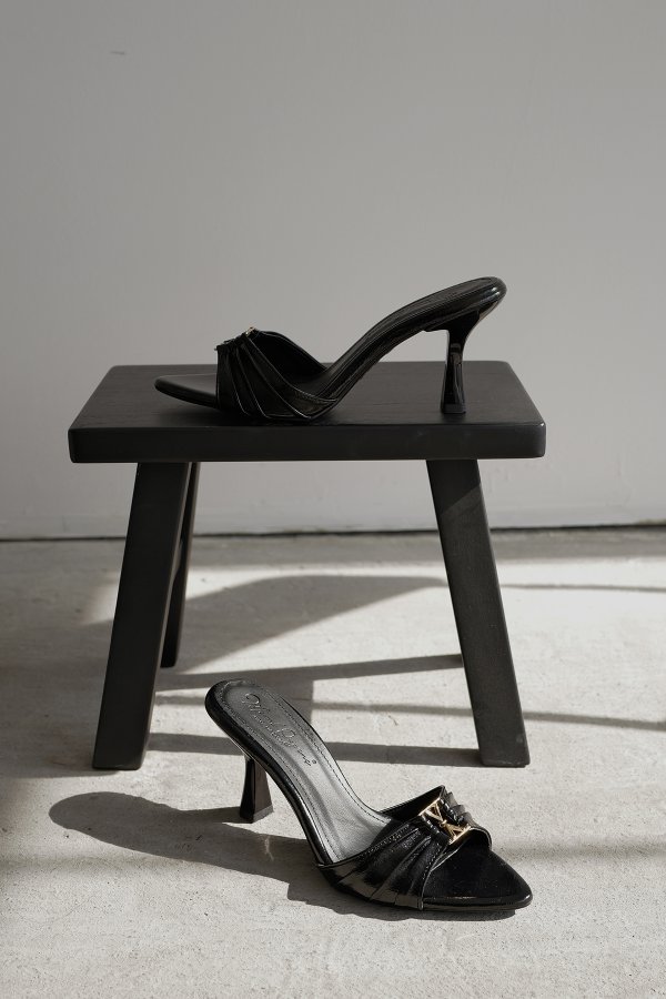 Drape Model Topuklu Terlik