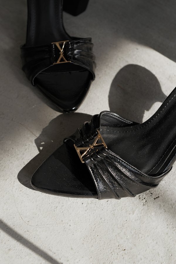 Drape Model Topuklu Terlik