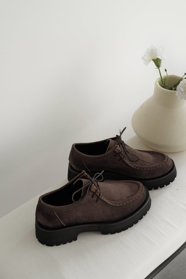 Bağcıklı Süet Loafer