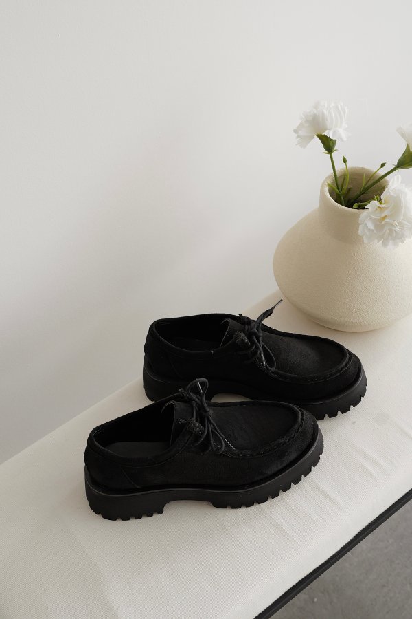 Bağcıklı Süet Loafer