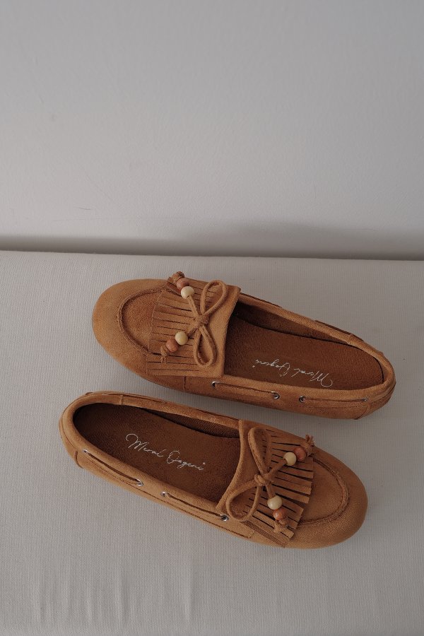Püsküllü Süet Loafer