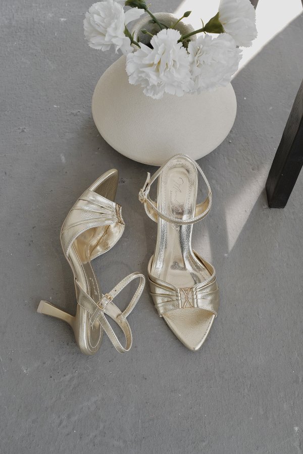 Drape Model Topuklu Topuklu Ayakkabı