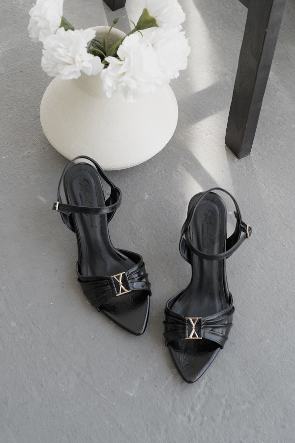 Drape Model Topuklu Topuklu Ayakkabı