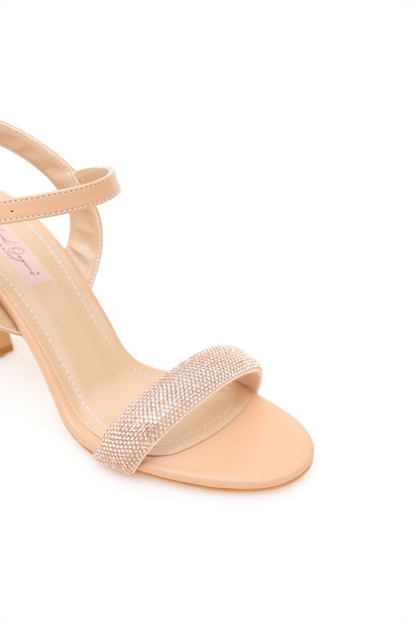 Taşlı Topuklu Ayakkabı