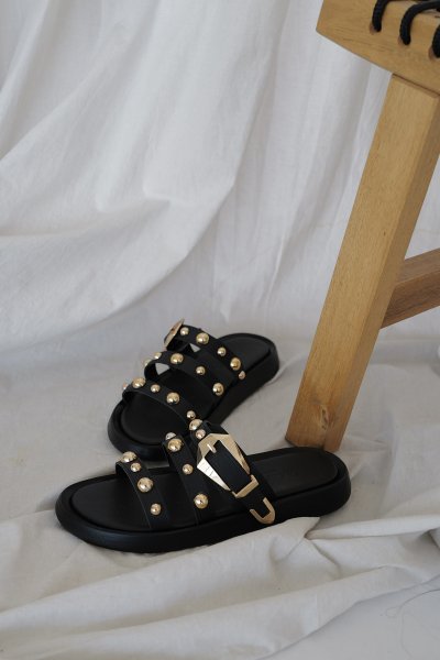 Pim Detay Düz Terlik