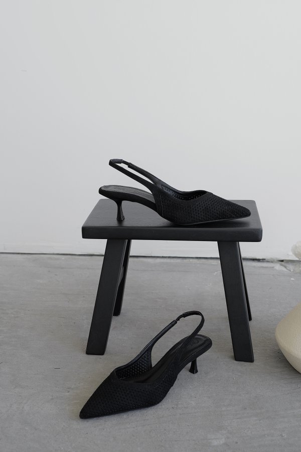 Arkası Açık Topuklu Ayakkabı