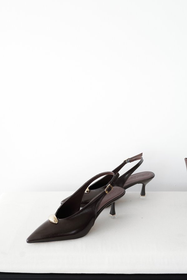 Gold Tokalı Topuklu Ayakkabı