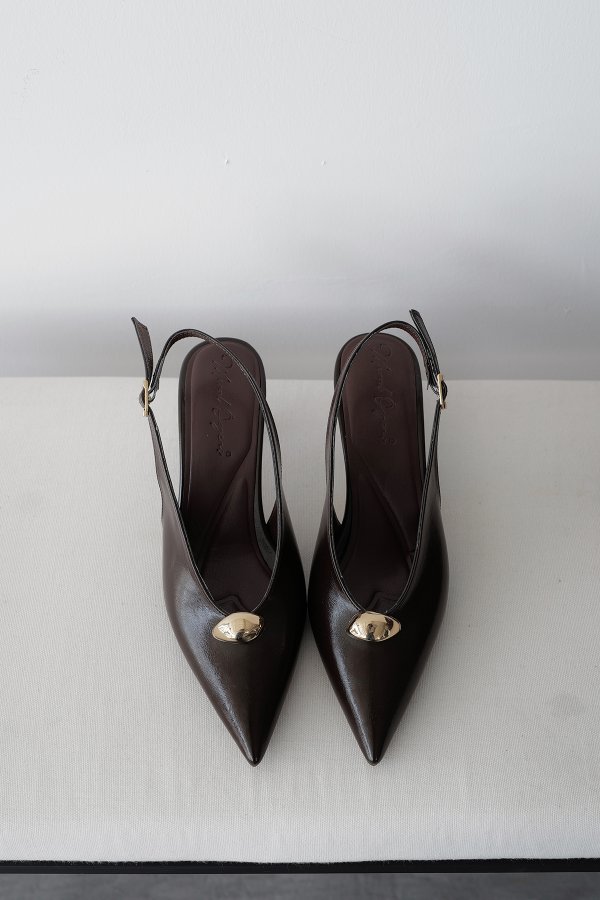 Gold Tokalı Topuklu Ayakkabı