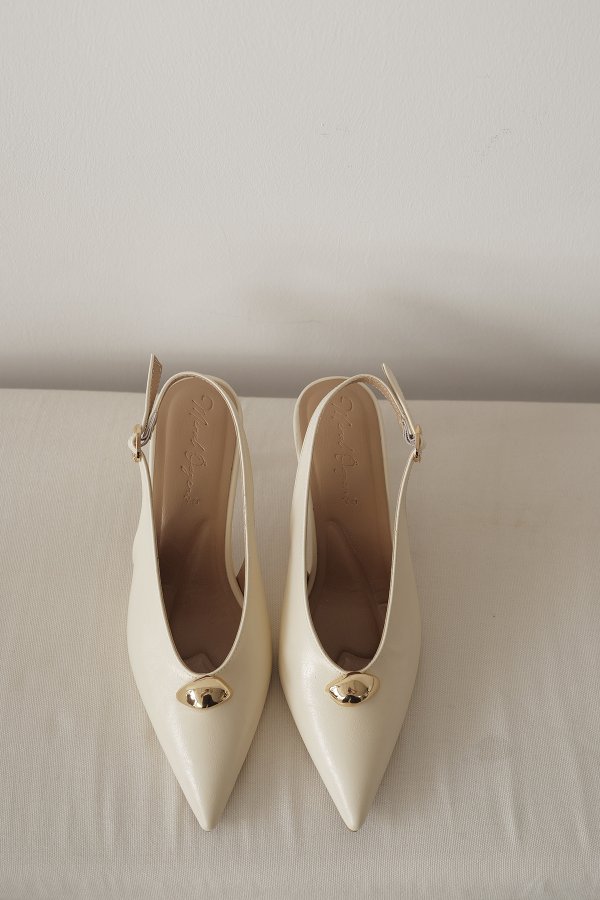 Gold Tokalı Topuklu Ayakkabı