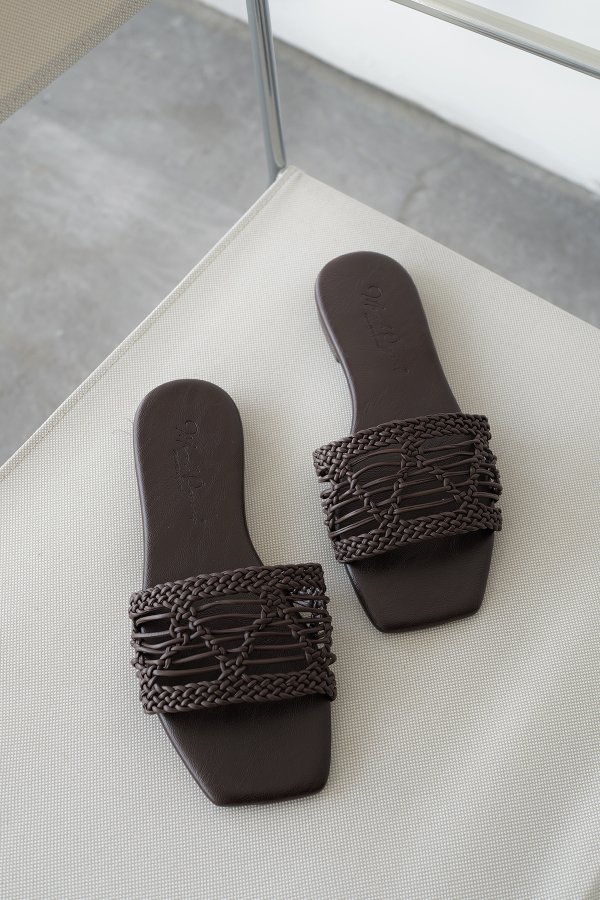 Örme Bantlı Düz Terlik