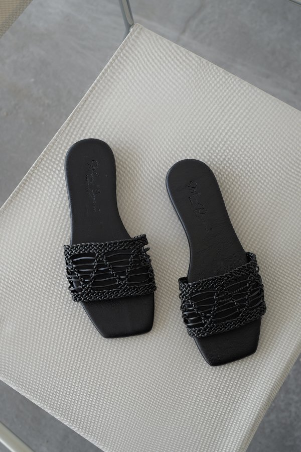 Örme Bantlı Düz Terlik