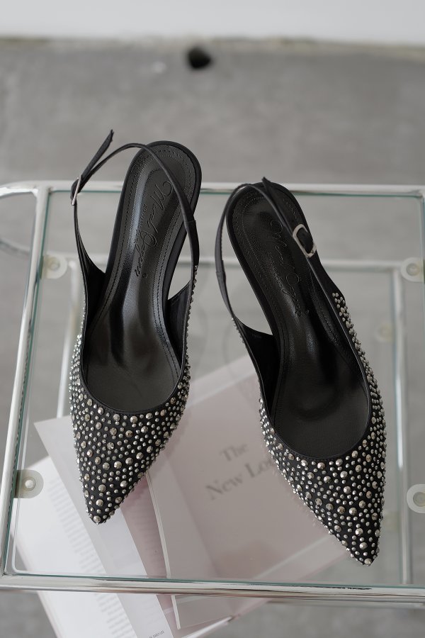 Taşlı Bilekten Bağlamalı Topuklu Ayakkabı