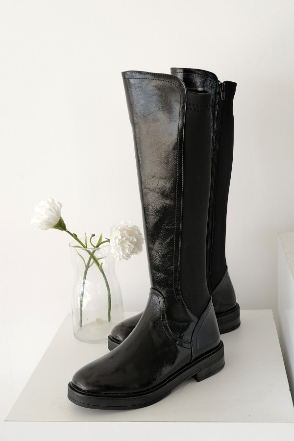 Yandan Fermuarlı Uzun Çizme