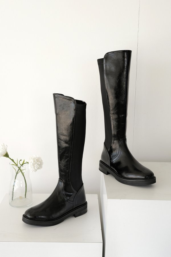 Yandan Fermuarlı Uzun Çizme