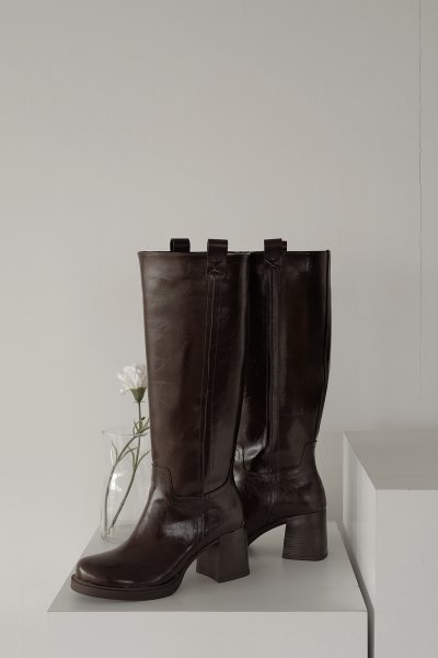 Kalın Topuk Uzun Çizme