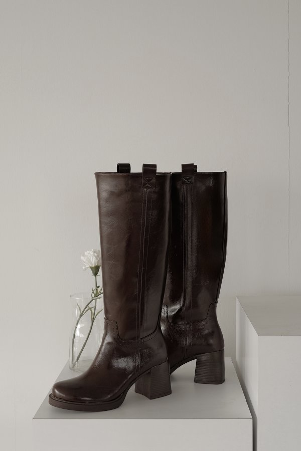 Kalın Topuk Uzun Çizme