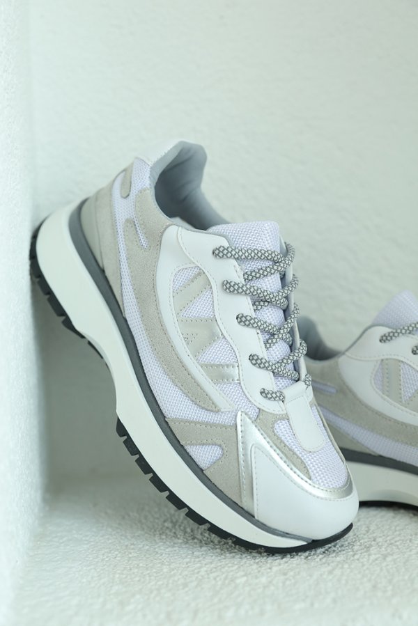 Nubuk Cilt Karışımlı Sneaker