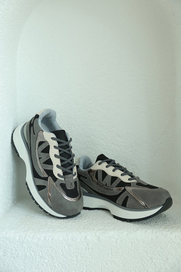 Nubuk Cilt Karışımlı Sneaker