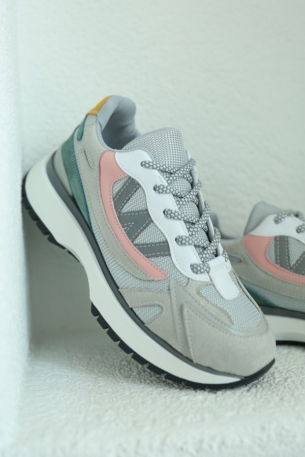 Nubuk Cilt Karışımlı Sneaker