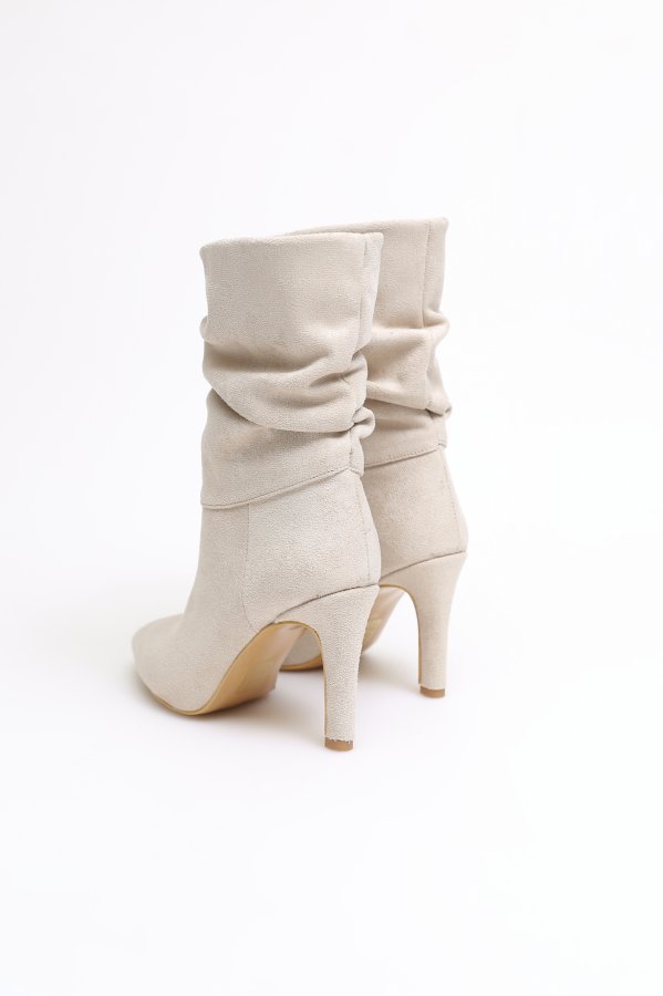 İnce Topuk Pliseli Bot