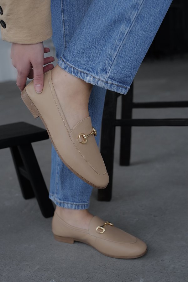 Tokalı Deri Loafer