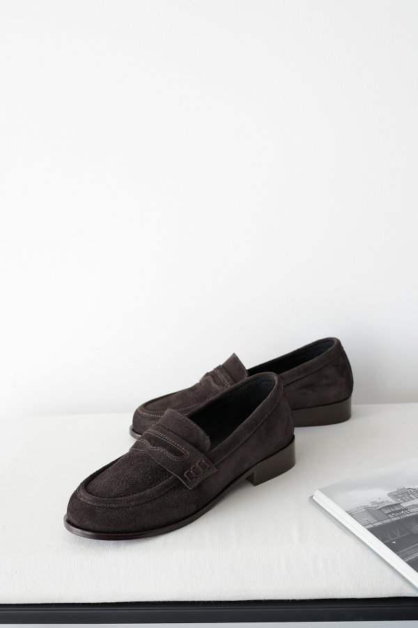 Süet Düz Taban Loafer