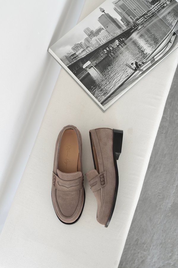 Süet Düz Taban Loafer