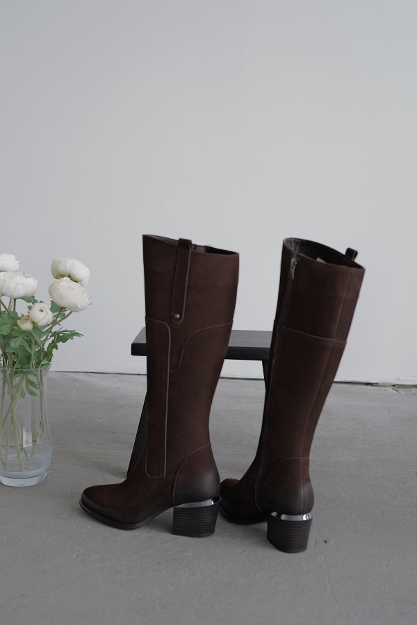 Hakiki Deri Binici Çizme