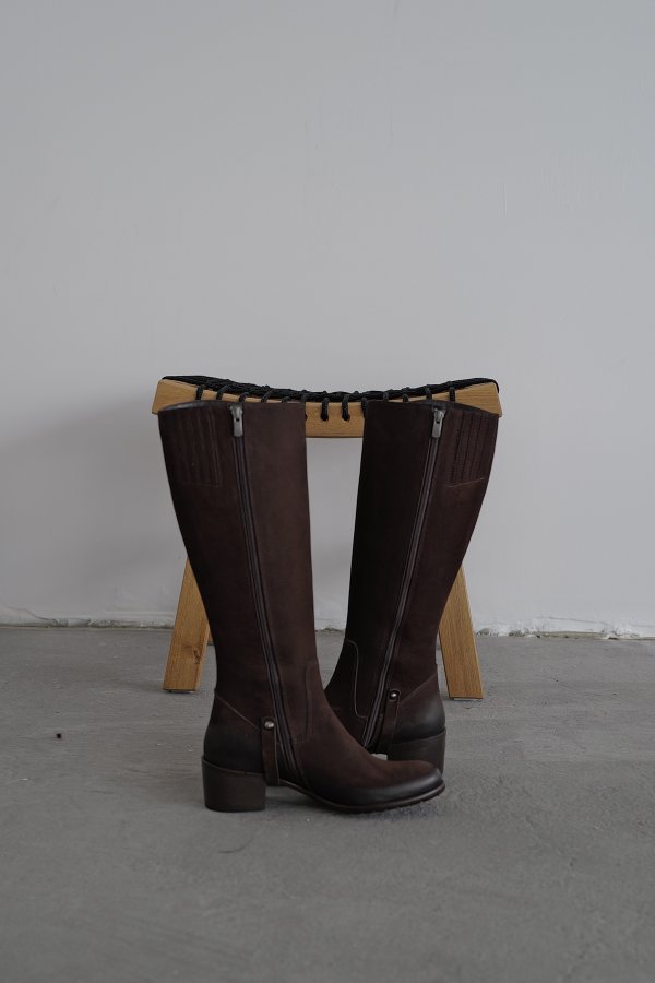 Hakiki Deri Uzun Çizme