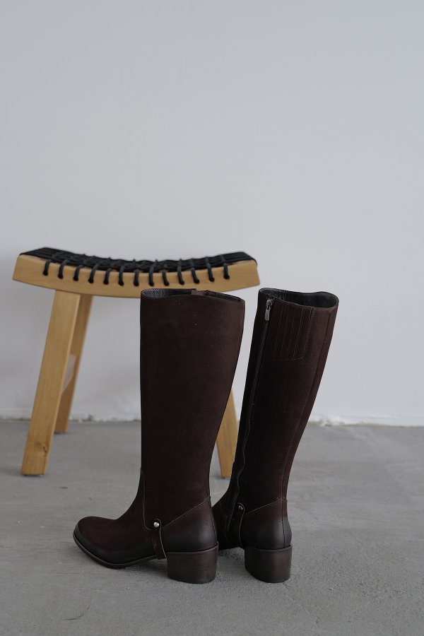 Hakiki Deri Uzun Çizme