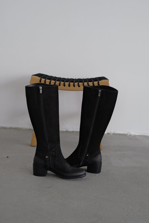 Hakiki Deri Uzun Çizme