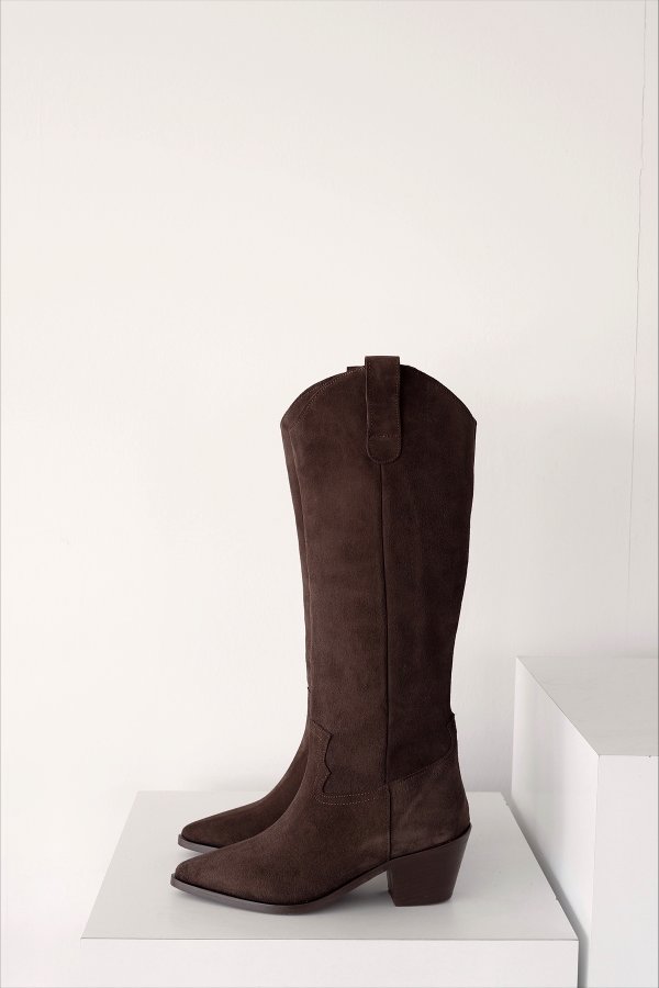 Süet Western Uzun Çizme