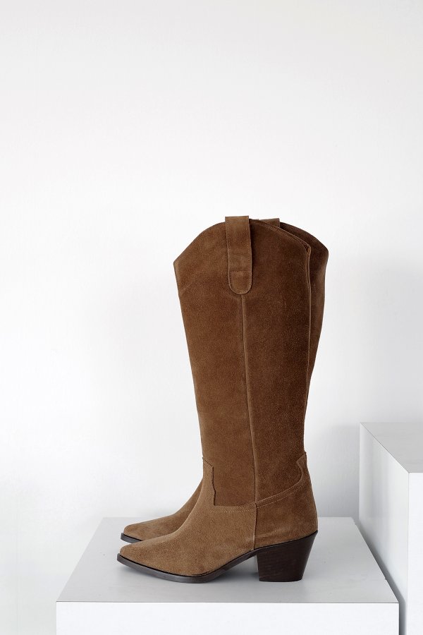 Süet Western Uzun Çizme