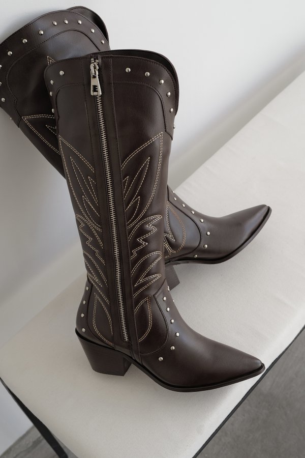 Nakışlı Western Çizme