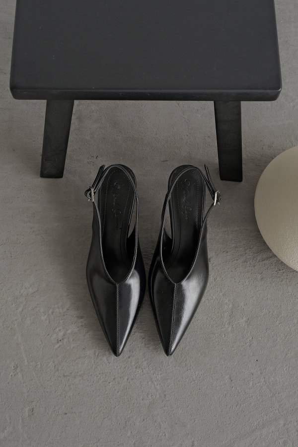 Arkası Açık Topuklu Ayakkabı