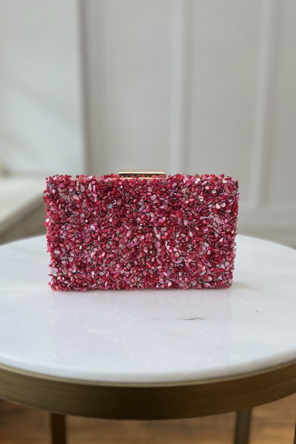 Dikdörtgen Taşlı Çanta