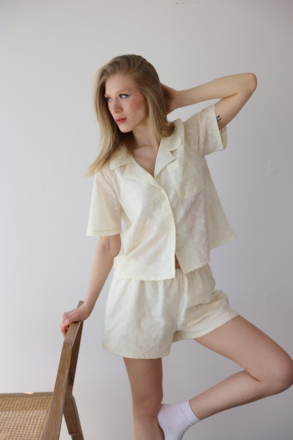 Şortlu Fisto Pijama Takımı