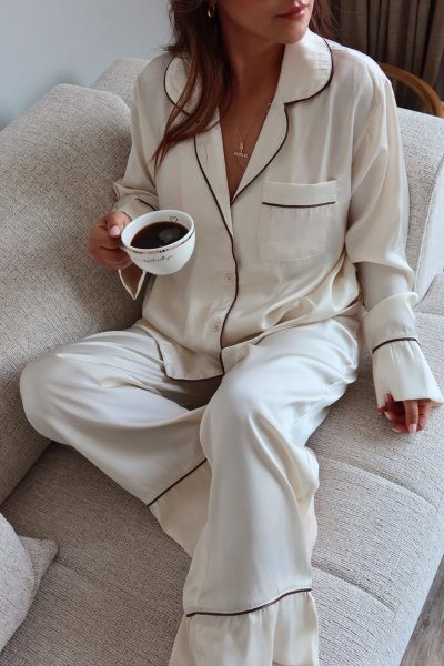 Gömlek Yaka Pijama Takımı