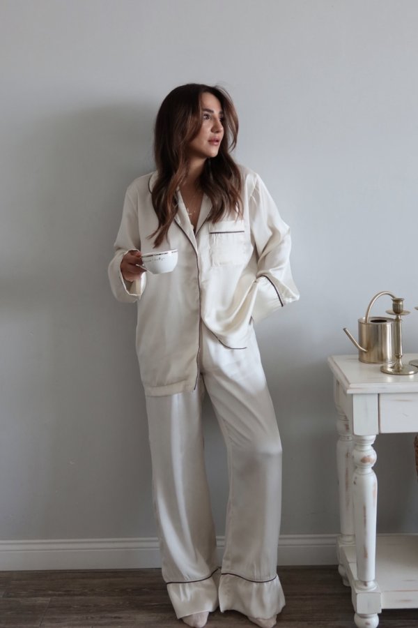 Gömlek Yaka Pijama Takımı