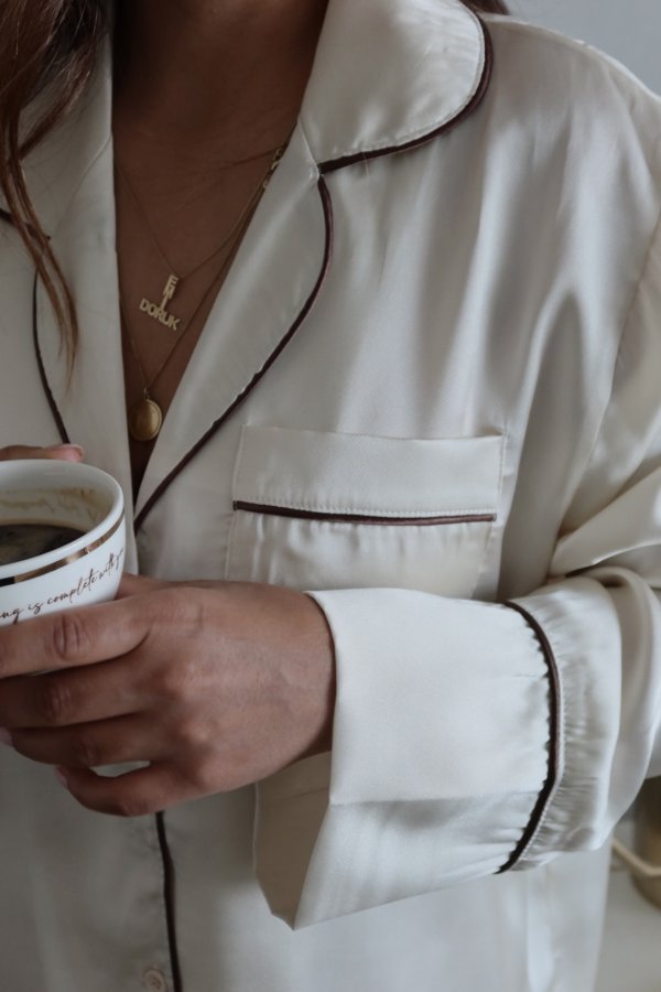 Gömlek Yaka Pijama Takımı