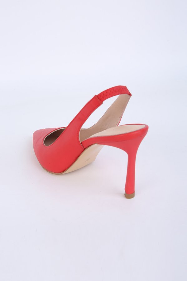 Arka Açık Topuklu Ayakkabı