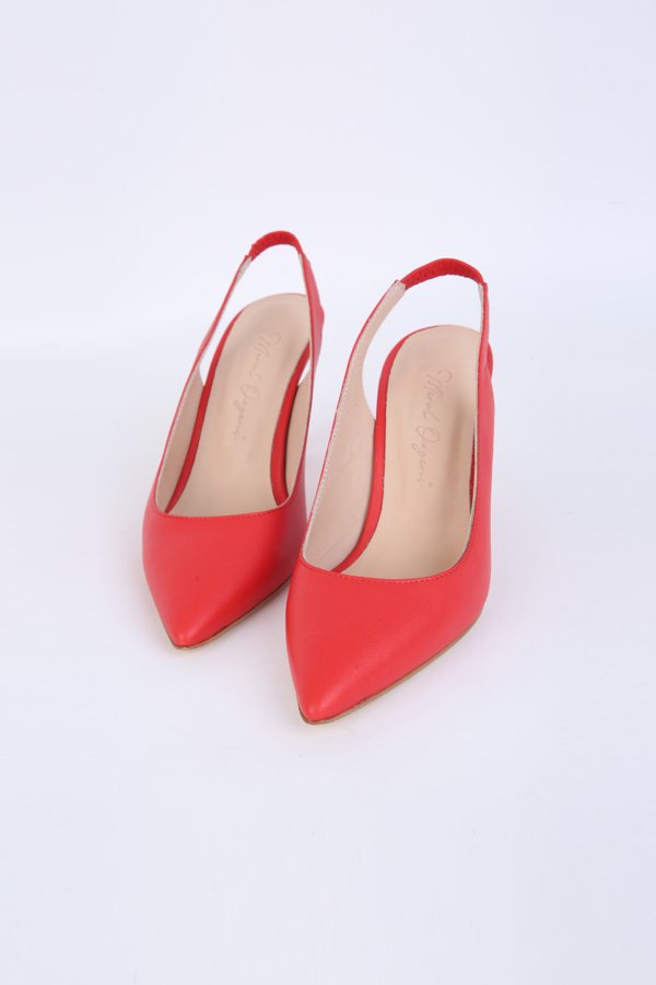 Arka Açık Topuklu Ayakkabı