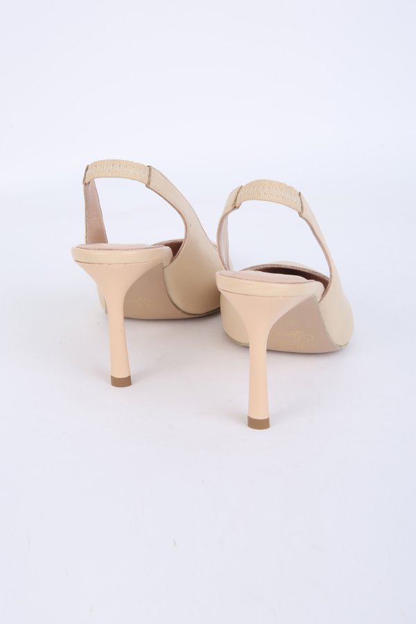 Arka Açık Topuklu Ayakkabı