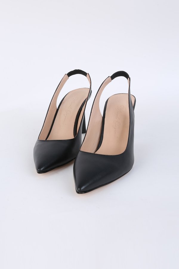 Arka Açık Topuklu Ayakkabı