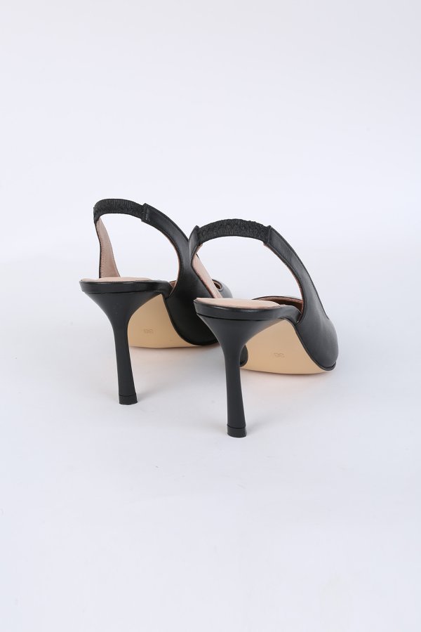 Arka Açık Topuklu Ayakkabı
