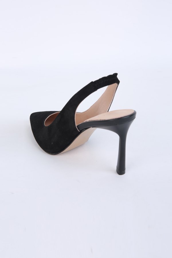 Arka Açık Topuklu Ayakkabı