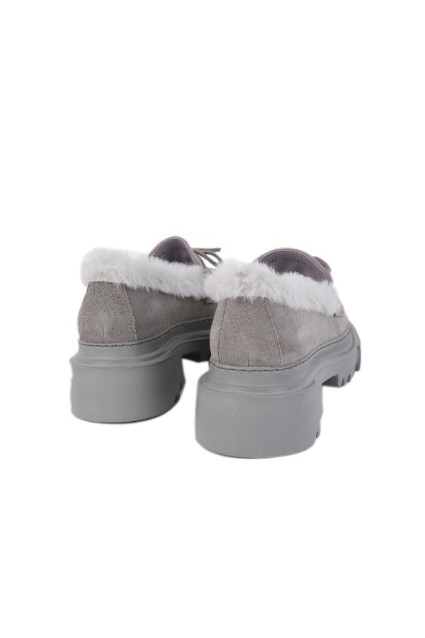 Fiyonklu Kürklü Loafer