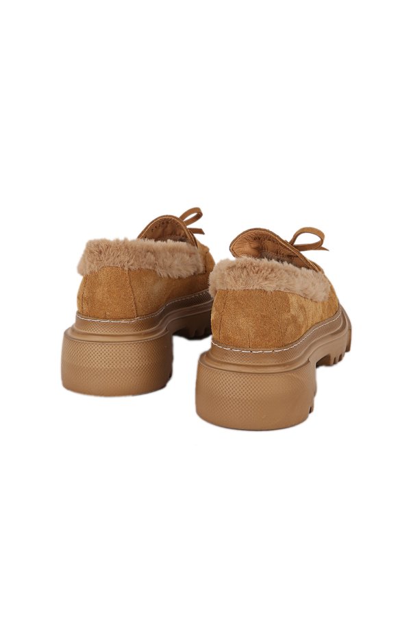 Fiyonklu Kürklü Loafer